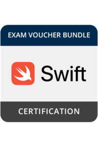 PROCTOR FEE INCLUDED App Development with Swift Certification Exam Voucher with Retake and Practice Tests image 0