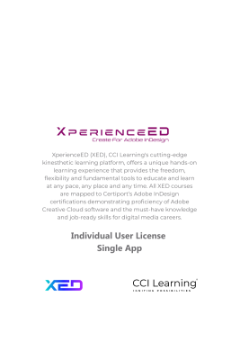 CCI - Adobe InDesign XperienceED (XED) Single User License image 0