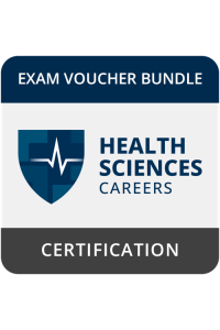 PROCTOR FEE included - Health Sciences Careers Exam Bundle Voucher + Retake + Learning Courseware + CertPREP image 0