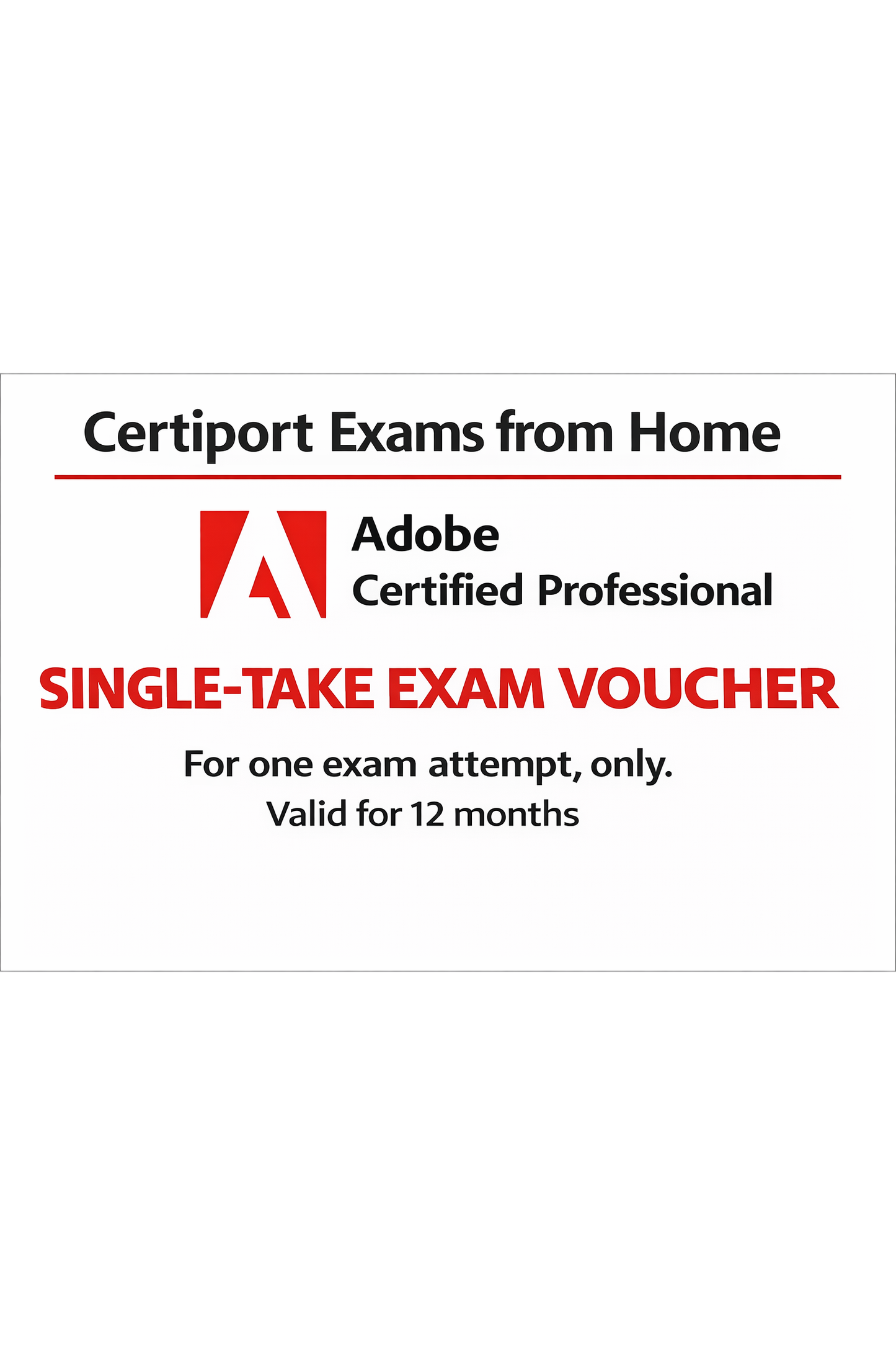 Adobe Certified Professional Exam Voucher - Single-Take Voucher