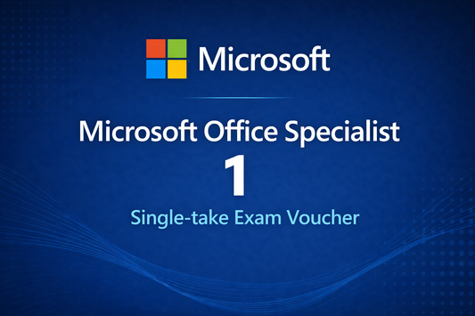 Microsoft Office Specialist MOS Exam Single-take Voucher (without proctor fee)